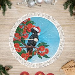 Australia Cockatoo Festive Christmas Tree Skirt
