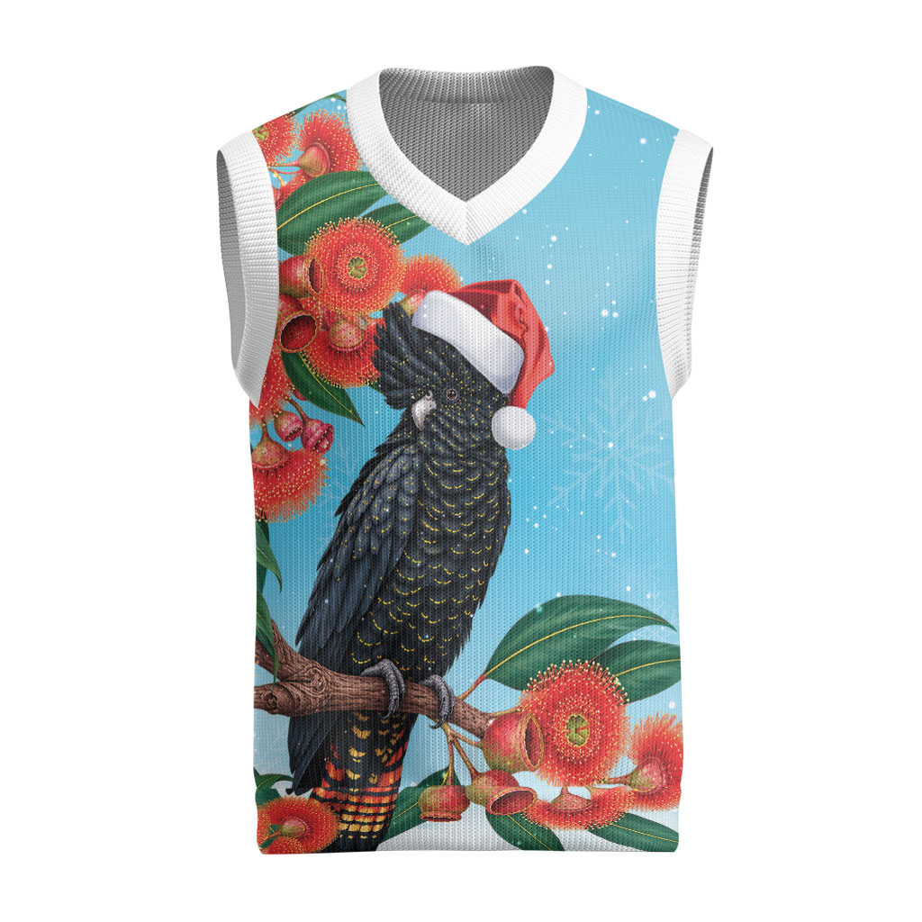 Australia Cockatoo Festive Christmas Knitted V-Neck Vest