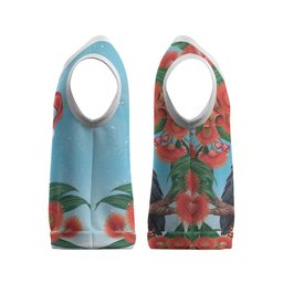Australia Cockatoo Festive Christmas Knitted V-Neck Vest
