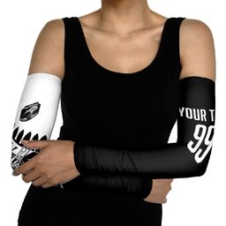 Custom Aotearoa Rugby League Arm Sleeves Kiwi Haka and Fern - Sporty Style
