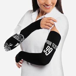 Custom Aotearoa Rugby League Arm Sleeves Kiwi Haka and Fern - Sporty Style