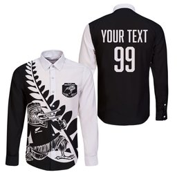 Custom Aotearoa Rugby League Family Matching Puletasi and Hawaiian Shirt Kiwi Haka and Fern - Sporty Style