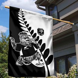 Aotearoa Rugby League Garden Flag Kiwi Haka and Fern - Sporty Style