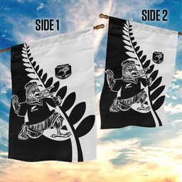 Aotearoa Rugby League Garden Flag Kiwi Haka and Fern - Sporty Style