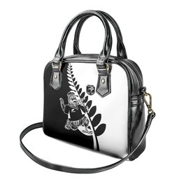 Aotearoa Rugby League Shoulder Handbag Kiwi Haka and Fern - Sporty Style