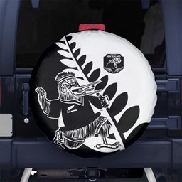 Aotearoa Rugby League Spare Tire Cover Kiwi Haka and Fern - Sporty Style