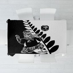 Aotearoa Rugby League Tablecloth Kiwi Haka and Fern - Sporty Style