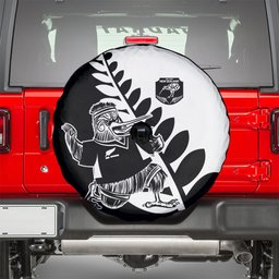 Aotearoa Rugby League Spare Tire Cover Kiwi Haka and Fern - Sporty Style
