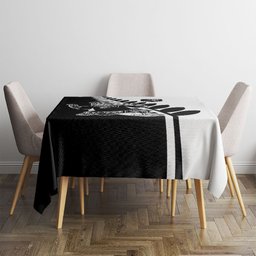Aotearoa Rugby League Tablecloth Kiwi Haka and Fern - Sporty Style