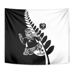 Aotearoa Rugby League Tapestry Kiwi Haka and Fern - Sporty Style