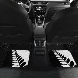 Custom Aotearoa Rugby League Car Mats Kiwi Haka and Fern - Sporty Style