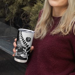Custom Aotearoa Rugby League Tumbler Cup Kiwi Haka and Fern - Sporty Style