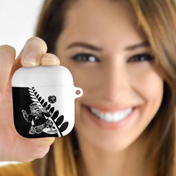 Aotearoa Rugby League AirPods Case Kiwi Haka and Fern - Sporty Style