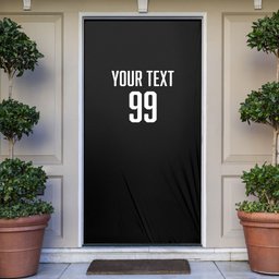 Custom Aotearoa Rugby League Door Cover Kiwi Haka and Fern - Sporty Style