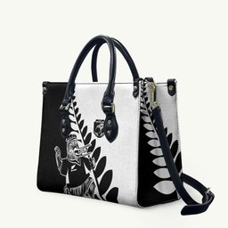 Aotearoa Rugby League Leather Bag Kiwi Haka and Fern - Sporty Style