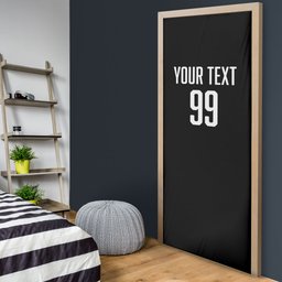 Custom Aotearoa Rugby League Door Cover Kiwi Haka and Fern - Sporty Style