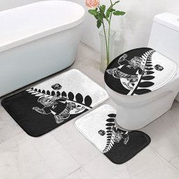 Aotearoa Rugby League Bathroom Set Kiwi Haka and Fern - Sporty Style