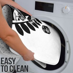 Aotearoa Rugby League Bathroom Set Kiwi Haka and Fern - Sporty Style