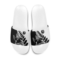 Aotearoa Rugby League Slide Sandals Kiwi Haka and Fern - Sporty Style