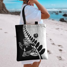 Aotearoa Rugby League Tote Bag Kiwi Haka and Fern - Sporty Style