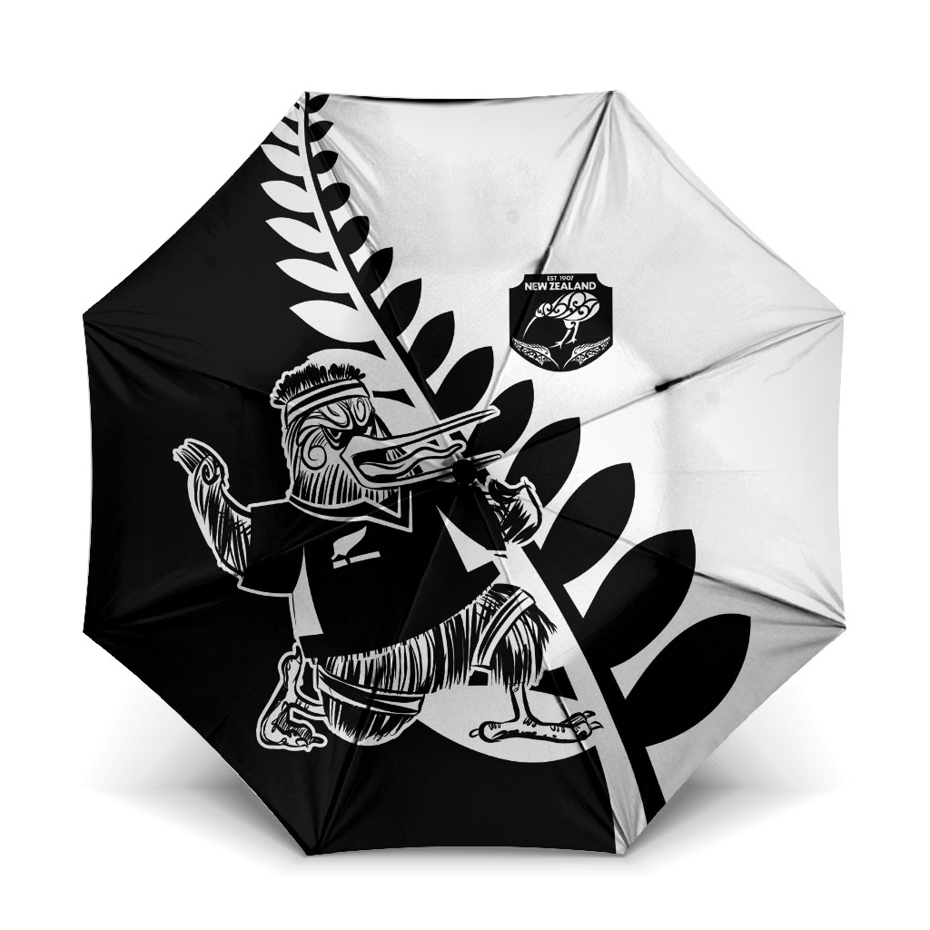 Aotearoa Rugby League Umbrella Kiwi Haka and Fern - Sporty Style