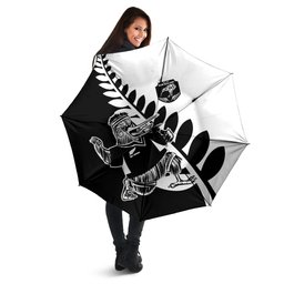 Aotearoa Rugby League Umbrella Kiwi Haka and Fern - Sporty Style