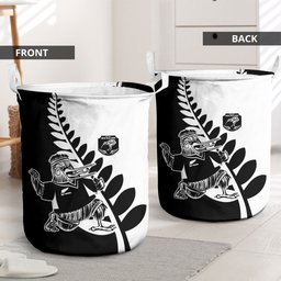 Aotearoa Rugby League Laundry Basket Kiwi Haka and Fern - Sporty Style