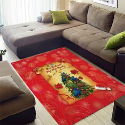 New Zealand Christmas Area Rug Meri Kirihimete NZ Xmas Tree Animals