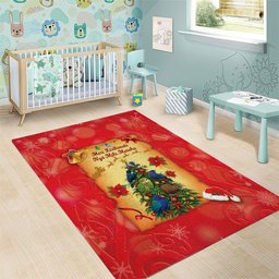 New Zealand Christmas Area Rug Meri Kirihimete NZ Xmas Tree Animals