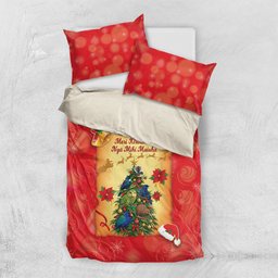 New Zealand Christmas Bedding Set Meri Kirihimete NZ Xmas Tree Animals