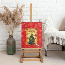 New Zealand Christmas Canvas Wall Art Meri Kirihimete NZ Xmas Tree Animals