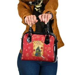 New Zealand Christmas Shoulder Handbag Meri Kirihimete NZ Xmas Tree Animals