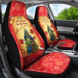 New Zealand Christmas Car Seat Cover Meri Kirihimete NZ Xmas Tree Animals