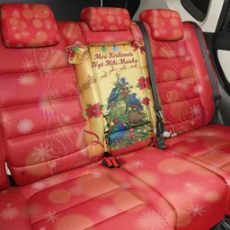 New Zealand Christmas Back Car Seat Cover Meri Kirihimete NZ Xmas Tree Animals