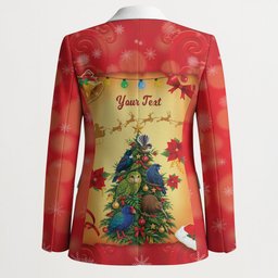 Personalised New Zealand Christmas Blazer Meri Kirihimete NZ Xmas Tree Animals