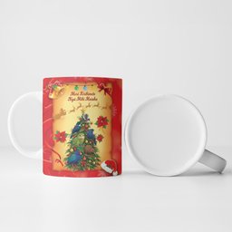 Personalised New Zealand Christmas Ceramic Mug Meri Kirihimete NZ Xmas Tree Animals