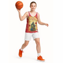Personalised New Zealand Christmas Basketball Jersey Meri Kirihimete NZ Xmas Tree Animals