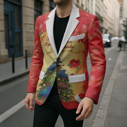 Personalised New Zealand Christmas Blazer Meri Kirihimete NZ Xmas Tree Animals