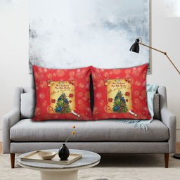 New Zealand Christmas Pillow Cover Meri Kirihimete NZ Xmas Tree Animals