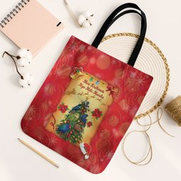 New Zealand Christmas Tote Bag Meri Kirihimete NZ Xmas Tree Animals
