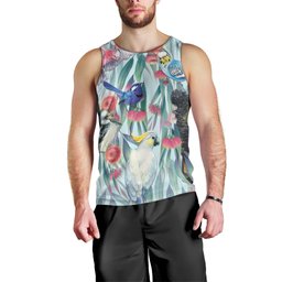 National Bird Week - Aussie Birds on Eucalyptus Men Tank Top Sky Blue