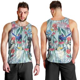 National Bird Week - Aussie Birds on Eucalyptus Men Tank Top Sky Blue