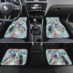 National Bird Week - Aussie Birds on Eucalyptus Car Mats Sky Blue