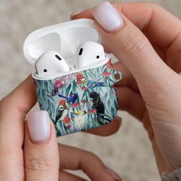 National Bird Week - Aussie Birds on Eucalyptus AirPods Case Sky Blue