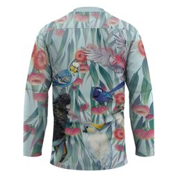 National Bird Week - Aussie Birds on Eucalyptus Hockey Jersey Sky Blue