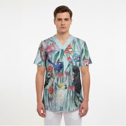 National Bird Week - Aussie Birds on Eucalyptus Scrub Top Sky Blue