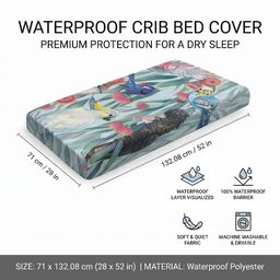 National Bird Week - Aussie Birds on Eucalyptus Baby Bed Cover Sky Blue