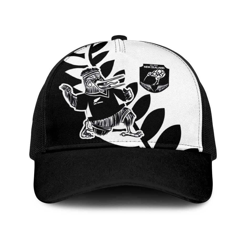Aotearoa Rugby League Baseball Net Cap Kiwi Haka and Fern - Sporty Style