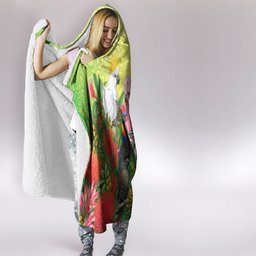 Australian Native Birds Hooded Blanket Art Dot Painting Pattern