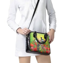 Australian Native Birds Shoulder Handbag Art Dot Painting Pattern